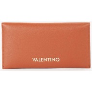valentino γυναικείο πορτοφόλι με ανάγλυφο λογότυπο `doris re` - 73lvps9on216/do καφέ