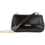 valentino γυναικεία τσάντα ώμου με μεταλλικό λογότυπο και κροκό σχέδιο `afrodite ` - 73lvbs9n409coc 