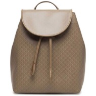 calvin klein jeans γυναικείο backpack με all-over logo print - lv04f3271g μπεζ