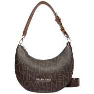 valentino γυναικεία τσάντα ώμου hobo με ανάγλυφο και μεταλλικό λογότυπο `regina re` - 73lvbs9is07/re