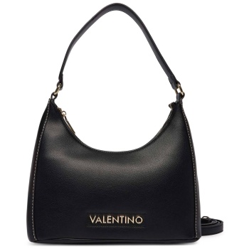 valentino γυναικεία τσάντα ώμου με μεταλλικό λογότυπο `aury