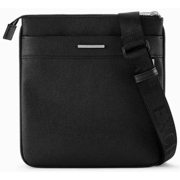armani exchange ανδρική τσάντα crossbody με μεταλλικό