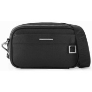 armani exchange ανδρικό νεσεσέρ με μεταλλικό λογότυπο - xm002040af19931 μαύρο