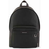 armani exchange ανδρικό backpack με μεταλλικό λογότυπο - xm002036af19931 μαύρο