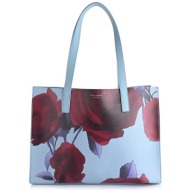 ted baker γυναικεία τσάντα ώμου shopper `elyanaa` - 282645 μπλε baby