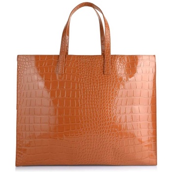 ted baker γυναικεία τσάντα ώμου με κροκό σχέδιο `wellma` 