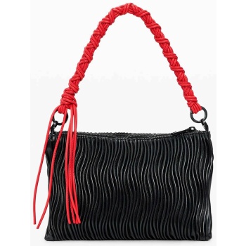 desigual γυναικεία τσάντα χειρός με ανάγλυφο σχέδιο `litio`