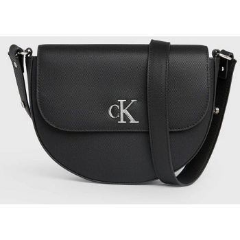 ck jeans γυναικεία τσάντα crossbody με μεταλλικό logo 