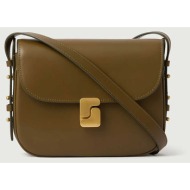 soeur γυναικεία δερμάτινη τσάντα ώμου/crossbody `bellissima mini` - sem1615bellimin λαδί