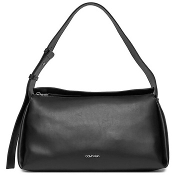 ck jeans γυναικεία τσάντα ώμου μονόχρωμη - k60k611341 μαύρο