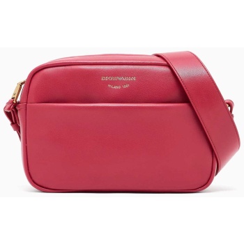 emporio armani γυναικείο δερμάτινο mini bag crossbody με