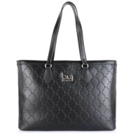 by byblos γυναικεία τσάντα ώμου `ivy` - bybs68b01 μαύρο