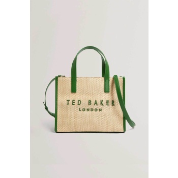 ted baker γυναικεία τσάντα χειρός `paolina faux raffia