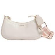 ted baker γυναικεία τσάντα ώμου `laarna webbing small` - 283913 κρέμ
