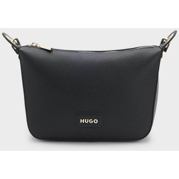 hugo boss γυναικεία τσάντα crossbody με μεταλλικό λογότυπο