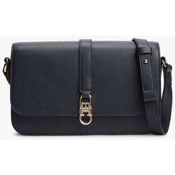 tommy hilfiger γυναικεία τσάντα ώμου/crossbody με μεταλλικό