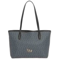 by byblos γυναικεία τσάντα shopper `notredame` - bybs64a01 γκρι