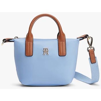 tommy hilfiger γυναικεία τσάντα tote με μεταλλικό λογότυπο