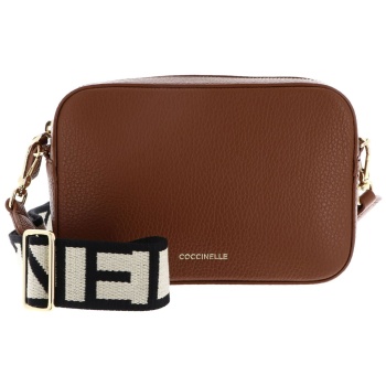 coccinelle γυναικεία δερμάτινη τσάντα crossbody με