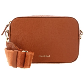 coccinelle γυναικεία δερμάτινη τσάντα crossbody με