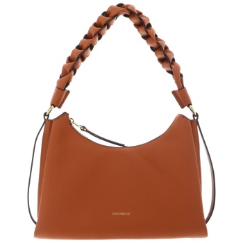 coccinelle γυναικεία δερμάτινη τσάντα ώμου `boheme small` 