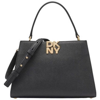 dkny γυναικεία τσάντα χειρός με μεταλλικό λογότυπο `foster`