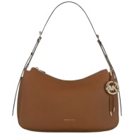 michael kors γυναικεία δερμάτινη τσάντα ώμου `nolita medium` - 30f5gy5m6l καφέ