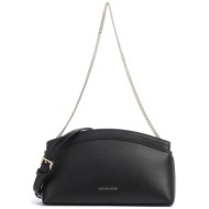 michael kors γυναικεία δερμάτινη τσάντα clutch/ώμου `athena small` - 30s6g13c5l μαύρο