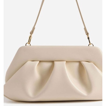 themoirè γυναικείο τσαντάκι clutch vegan satin `bios