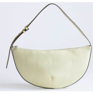 topshop γυναικεία τσάντα ώμου `curly` - 31001003 κίτρινο pastel