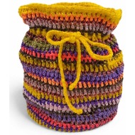 nadia dafri γυναικεία τσάντα πλεκτή `bohca pouch` - bohca/bag/standard/ss26 κίτρινο
