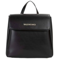 valentino γυναικείο backpack με μεταλλικό λογότυπο `clio re` - 73lvbs9og20/cli μαύρο