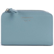 emporio armani γυναικείο δερμάτινο πορτοφόλι με λογότυπο - ew000369af19568 μπλε ανοιχτό