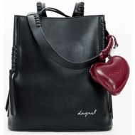 desigual γυναικείο backpack με λογότυπο `torio` - 26sakp21 μαύρο