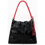 desigual γυναικείο backpack με υφή δερμάτινου εφέ `litio` - 26sakp34 μαύρο