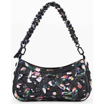 desigual γυναικεία τσάντα ώμου με all-over print `sierra` 