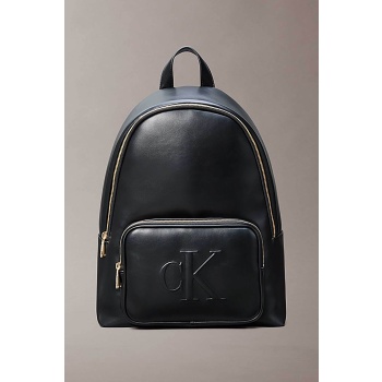 calvin klein jeans γυναικείο backpack μονόχρωμο με ανάγλυφο