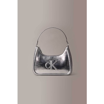 calvin klein jeans γυναικεία τσάντα ώμου με ανάγλυφο