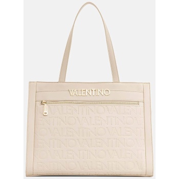 valentino γυναικεία τσάντα shopper με μεταλλικό και