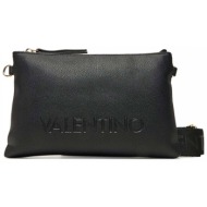 valentino γυναικεία τσάντα φάκελος με ανάγλυφο λογότυπο `foxy re` - 73lvbs9eo18/fox μαύρο