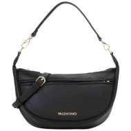 valentino γυναικεία τσάντα ώμου hobo με μεταλλικό λογότυπο `daphne re` - 73lvbs9op08/dap μαύρο