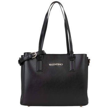 valentino γυναικεία τσάντα shopper με μεταλλικό λογότυπο