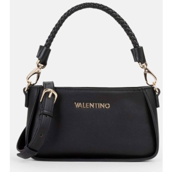 valentino γυναικεία τσάντα ώμου με μεταλλικό λογότυπο `eris
