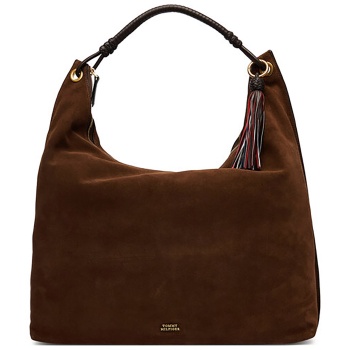 tommy hilfiger γυναικεία τσάντα suede ώμου hobo με