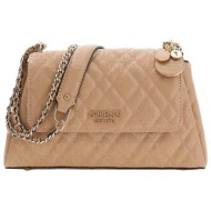 guess γυναικεία τσάντα ώμου με all-over logo print `isemay` - hwgg9628210 καφέ ανοιχτό