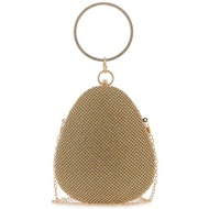 exe γυναικείο clutch τσαντάκι με στρας - w67008209z36 χρυσό