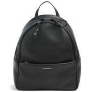 coccinelle γυναικεία δερμάτινη τσάντα backpack `nory` - e1u45-140201 μαύρο