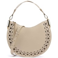 coccinelle γυναικεία δερμάτινη τσάντα ώμου hobo `sunup` - e1ukh-130201 μπεζ