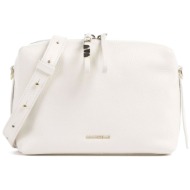coccinelle γυναικείο δερμάτινo crossbody `nory` - e1u45-150101 λευκό