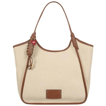 dkny γυναικεία τσάντα tote `mari` - r61ayp82 μπεζ